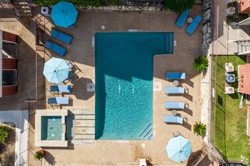 Pool aerial view